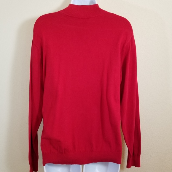 Talbots 100% Cotton Mock Sweater, M - Picture 3 of 8